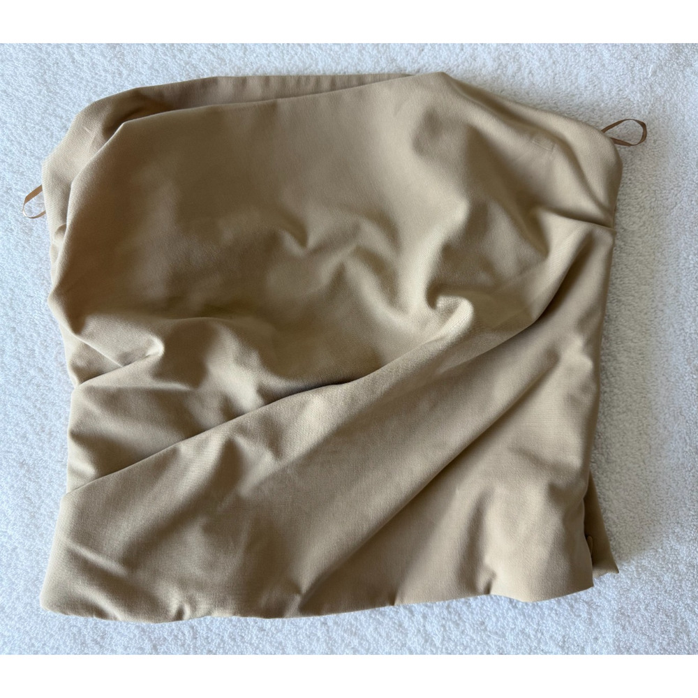 ZARA Strapless Pleated Tube Top classic beige Sz-XS - Picture 2 of 9